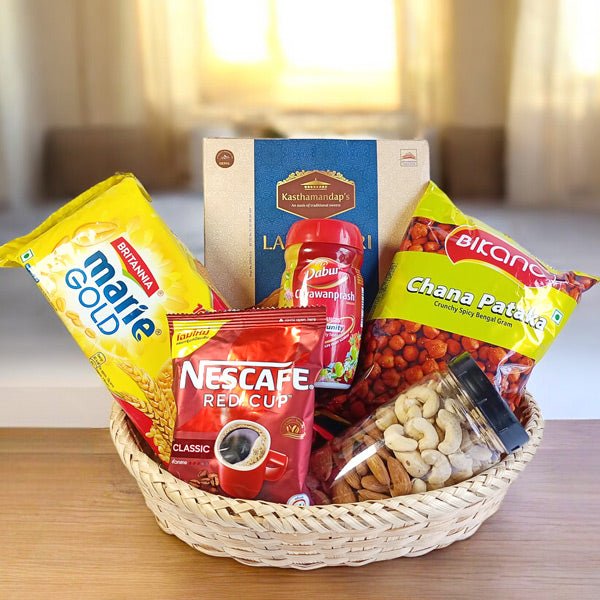 Gourmet Snack & Nut Hamper - Flowers to Nepal - FTN