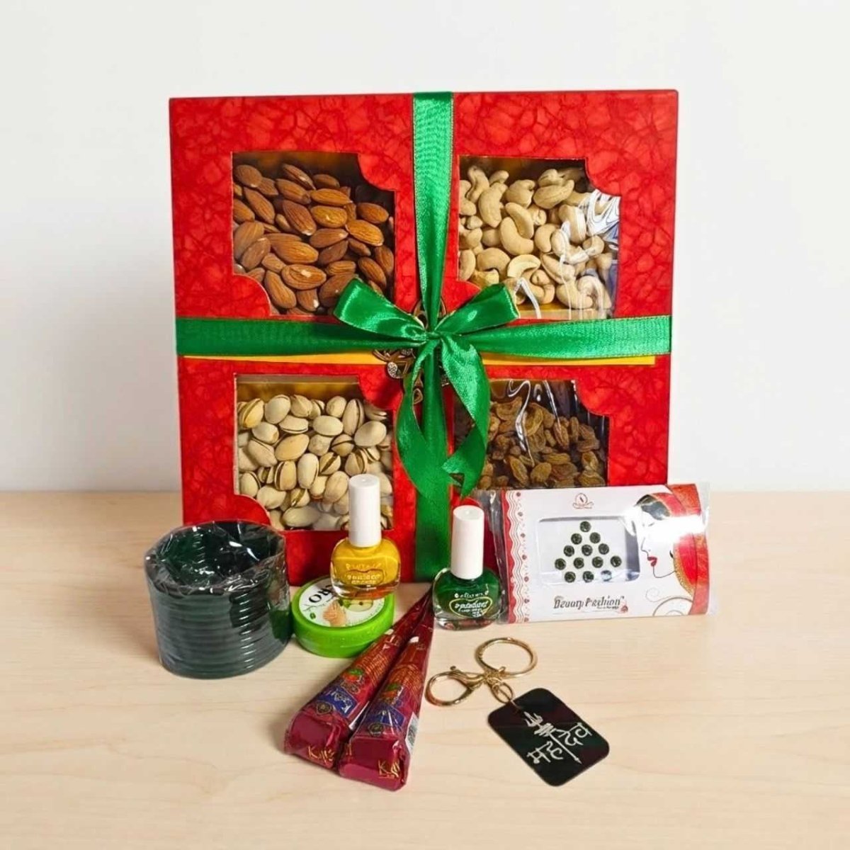 Green Chura & Beauty Hamper - Flowers to Nepal - FTN