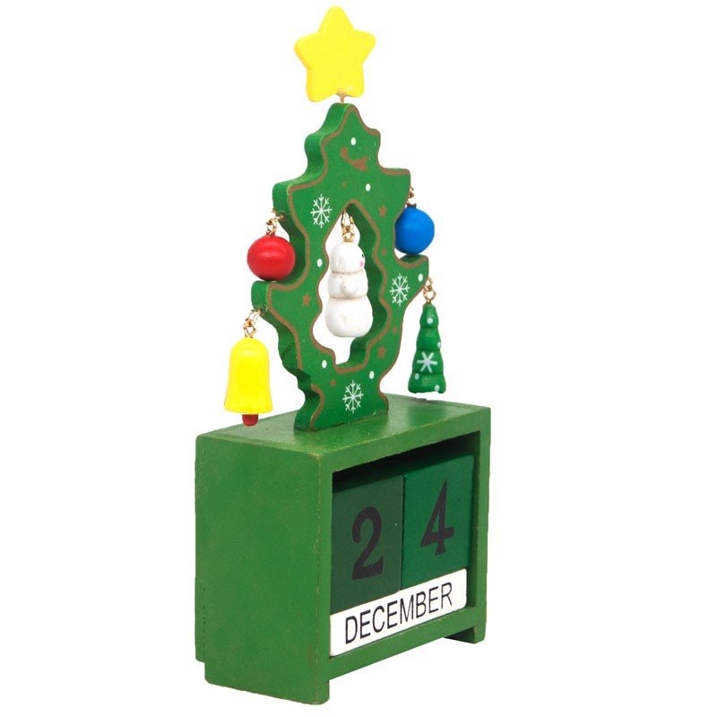 
                  
                    Green Wooden Table Calendar For Christmas - Flowers to Nepal - FTN
                  
                