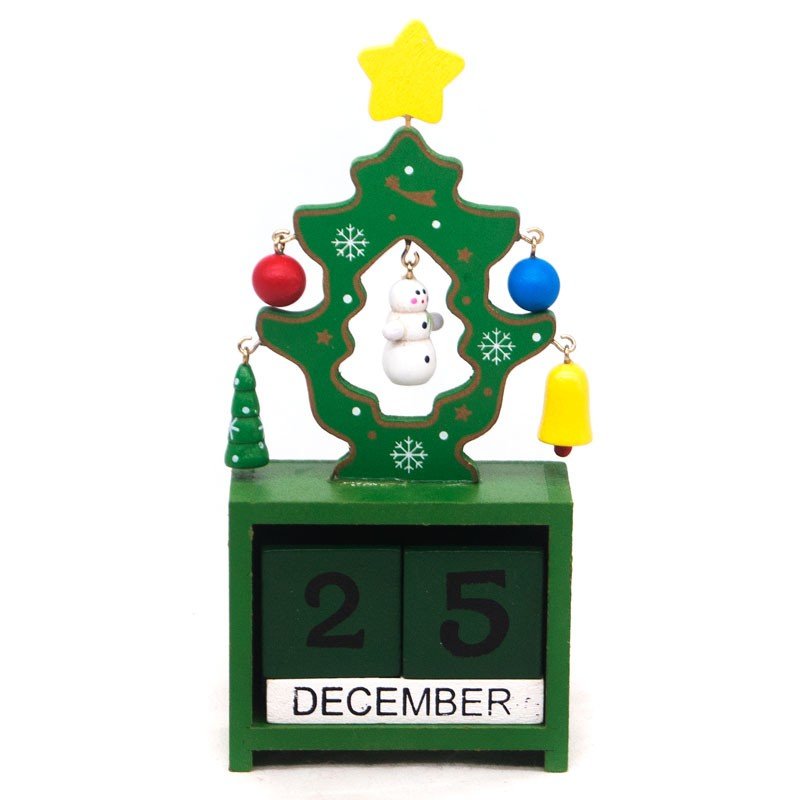 
                  
                    Green Wooden Table Calendar For Christmas - Flowers to Nepal - FTN
                  
                