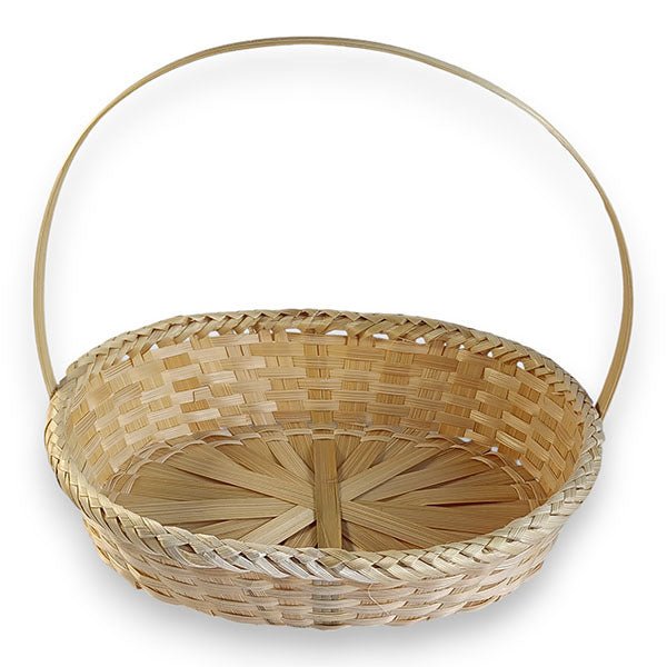 Handle Bamboo Basket Medium (6 - 10 Items) - Flowers to Nepal - FTN