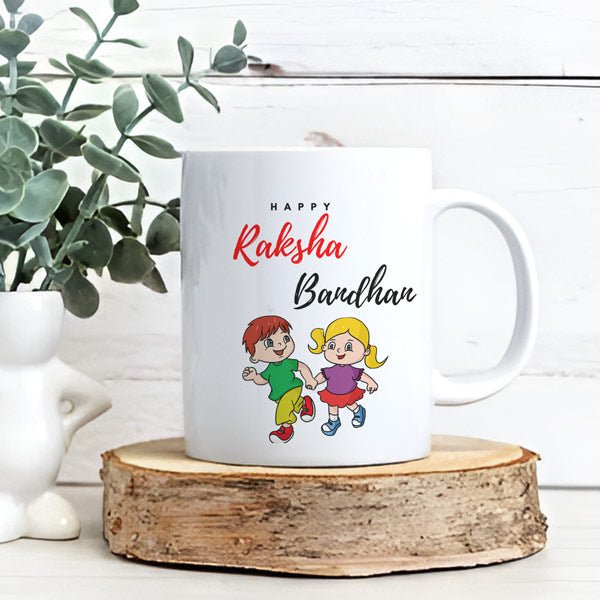 Happy Raksha Bandhan Ceramic Mug - Flowers to Nepal - FTN