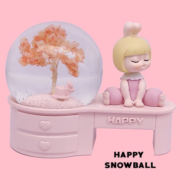 Happy Snow Ball Globe: Charming Girl Showpiece - Flowers to Nepal - FTN
