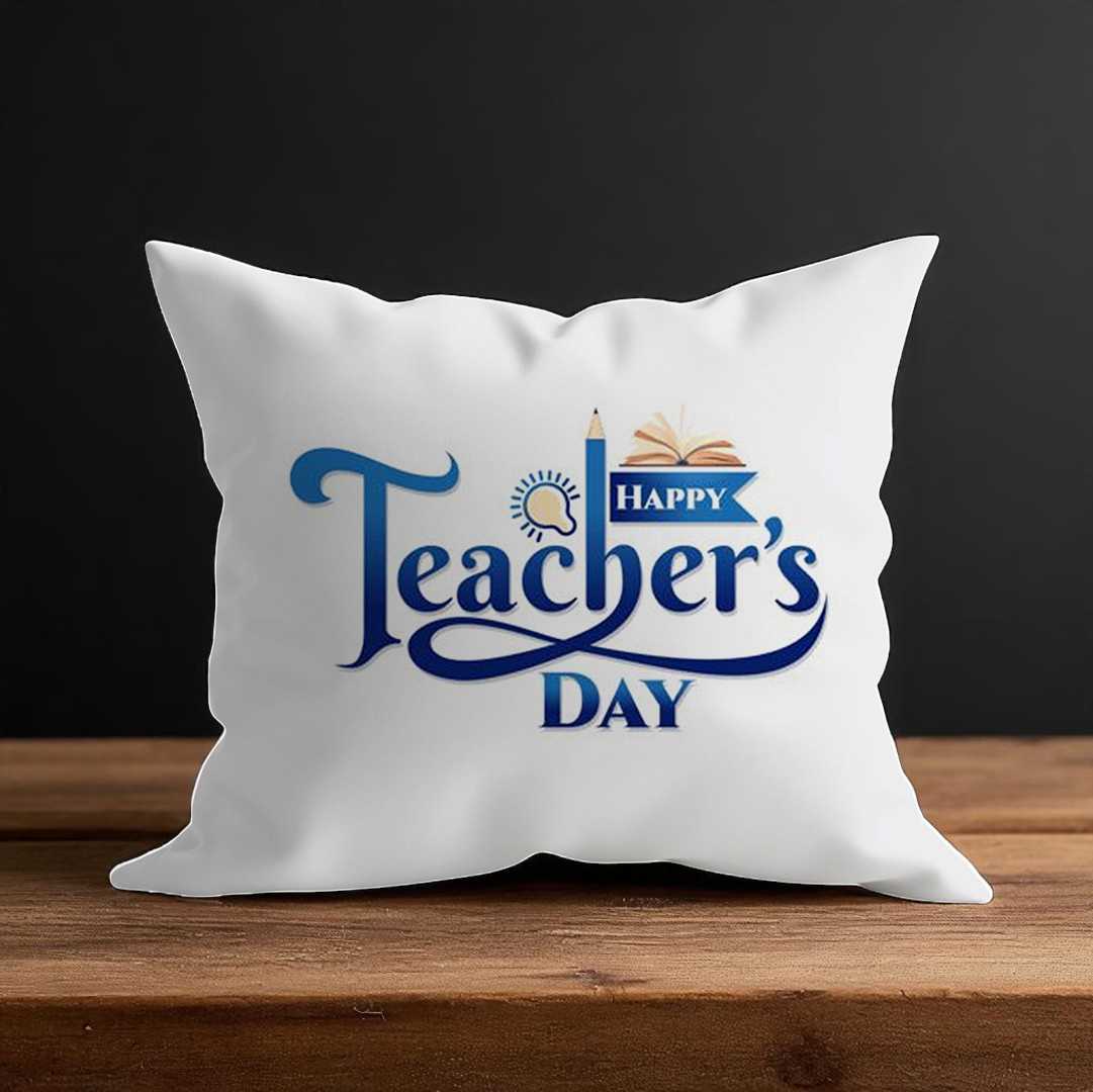 Happy Teacher's Day Cushion - Flowers to Nepal - FTN