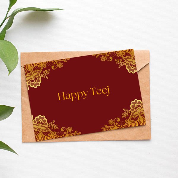 Happy Teej Greeting Card - Flowers to Nepal - FTN