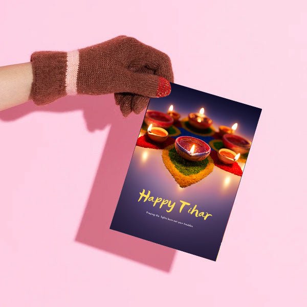 Happy Tihar Greeting Card - Flowers to Nepal - FTN