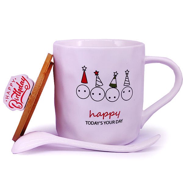 Happy Today's Your Day Printed Ceramic Birthday Mug - Flowers to Nepal - FTN