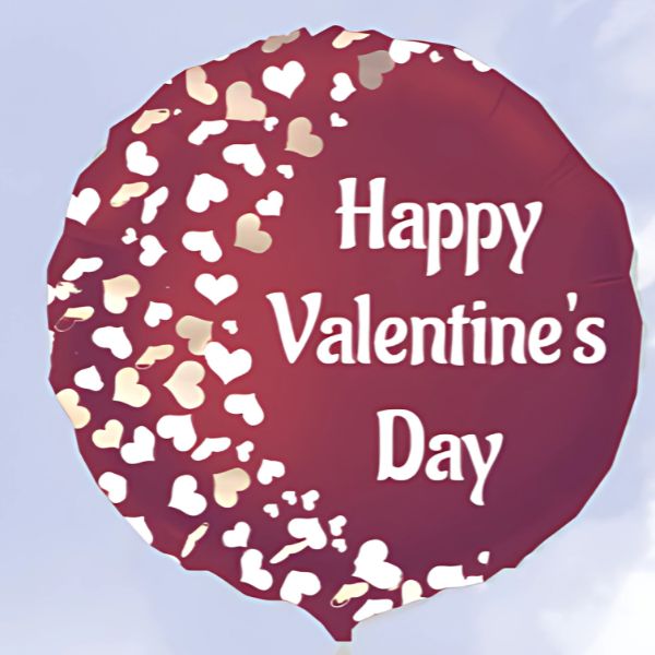 Happy Valentine’s Day Printed Balloon - Flowers to Nepal - FTN