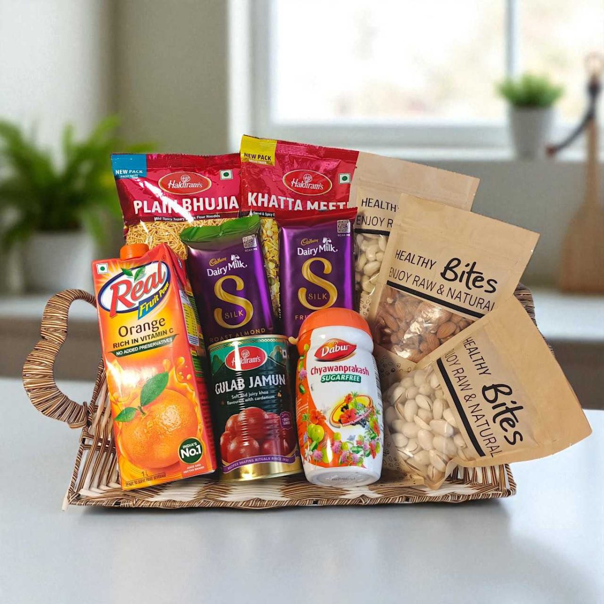 Healthy Indulgence Gift Basket - Flowers to Nepal - FTN