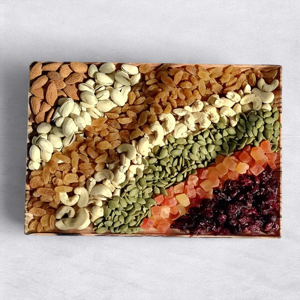 Healthy Mixed Dry Nuts Gift Tray - Flowers to Nepal - FTN