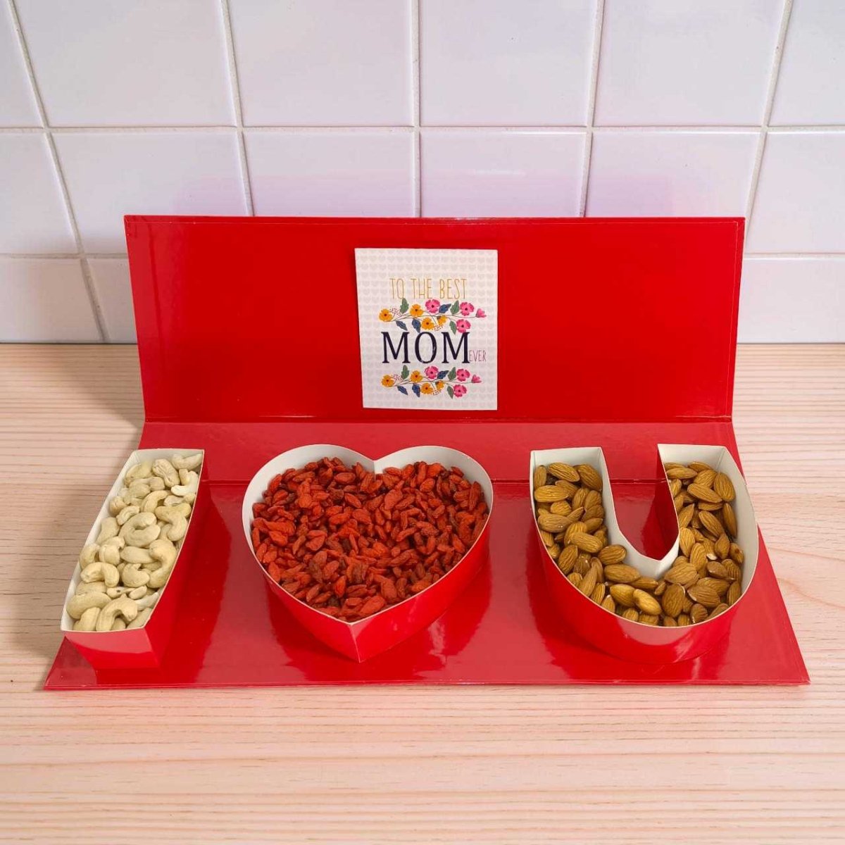 Heartfelt Dry Fruits Love Gift Box - Flowers to Nepal - FTN