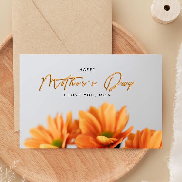 Heartfelt “I Love You Mom” Greeting Card - Flowers to Nepal - FTN