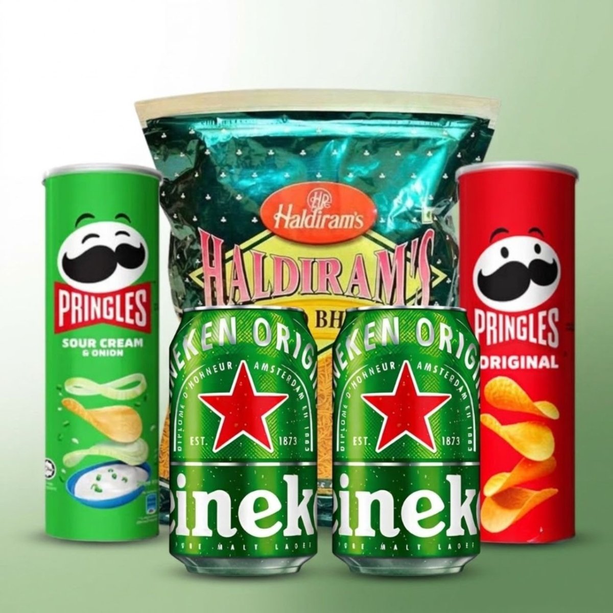 Heineken Beer & Chips Celebration Pack - Flowers to Nepal - FTN