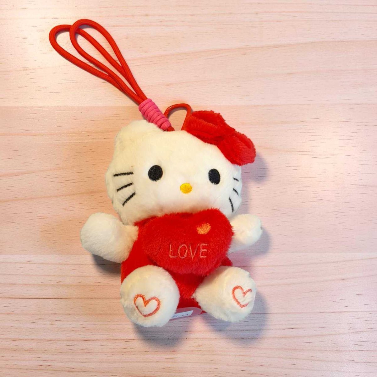 Hello Kitty Red Bow Plush Keychain - Flowers to Nepal - FTN