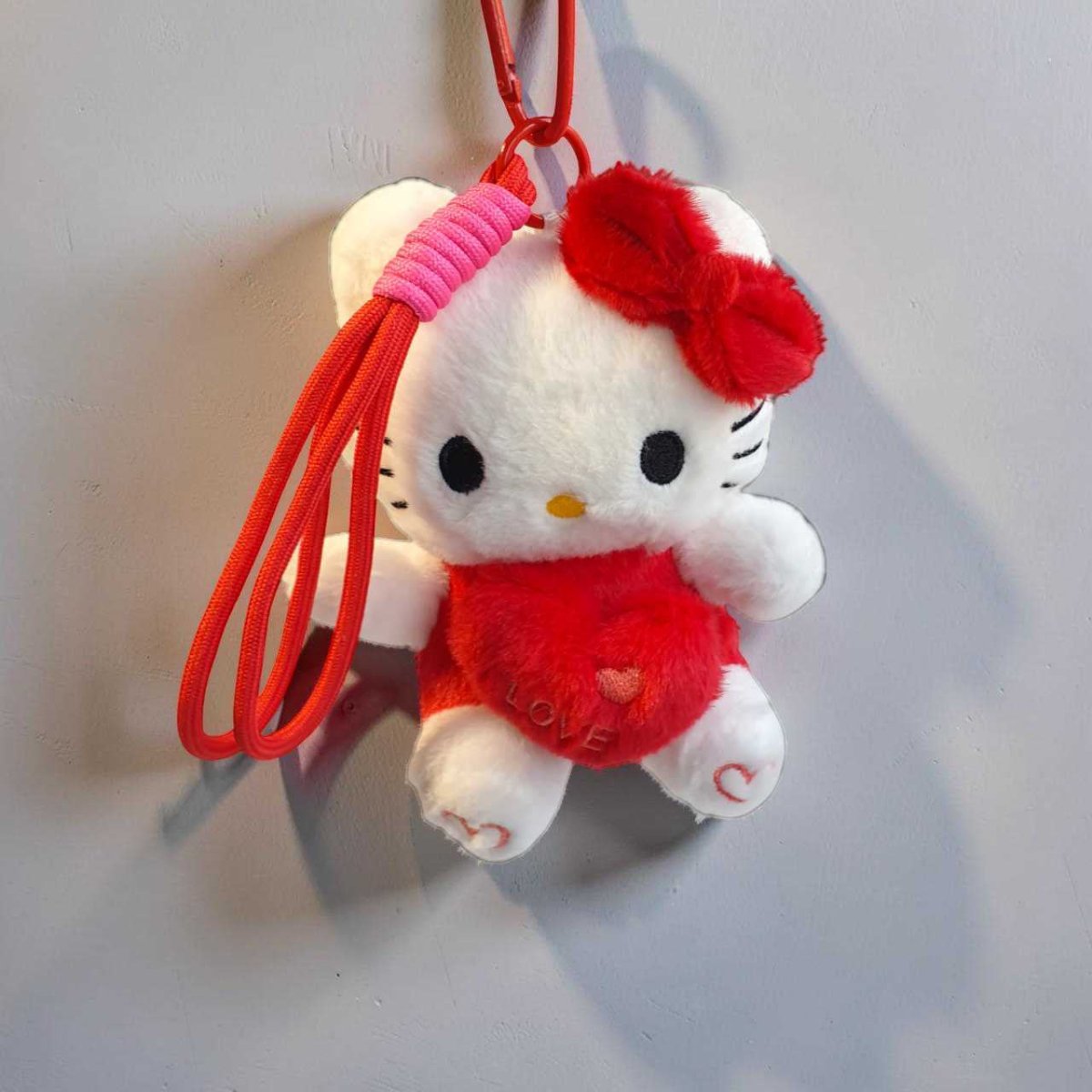 Hello Kitty Red Bow Plush Keychain - Flowers to Nepal - FTN