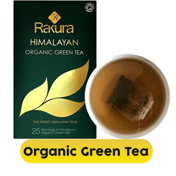 Himalayan Rakura Organic Green Tea (25 Tea Bags) - Flowers to Nepal - FTN