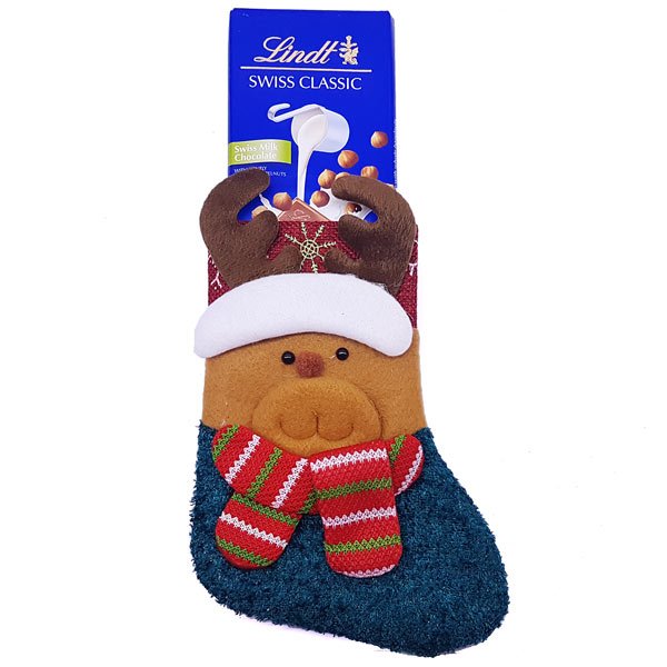 
                  
                    Holiday Socks with Lindt Milk Chocolate 100G - Flowers to Nepal - FTN
                  
                