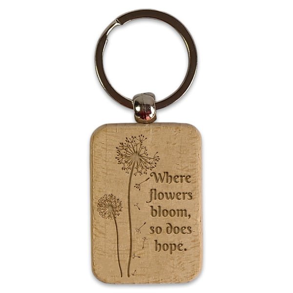 Hope Keyring with Name Engraving - Flowers to Nepal - FTN