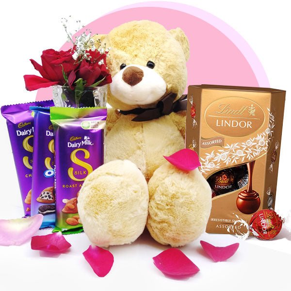 Hugs and Sweet Treat Hamper - Flowers to Nepal - FTN