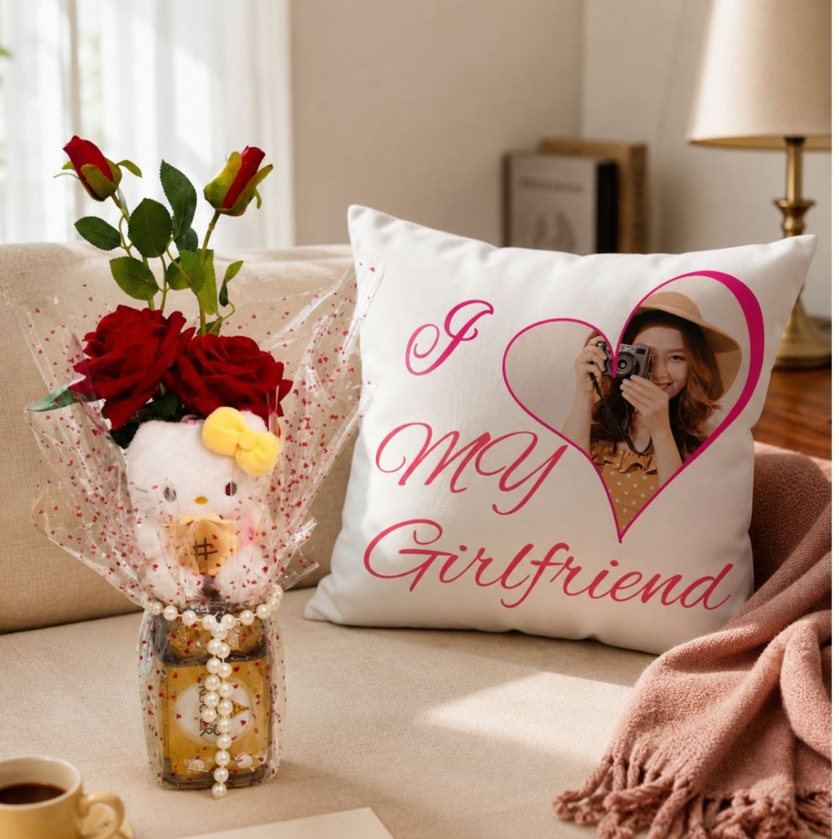 I Love My Girlfriend Gift Set - Flowers to Nepal - FTN