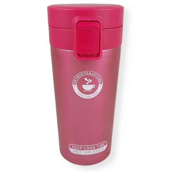 Insulated Stainless Steel Vacuum Mug 500ml - Pink - Flowers to Nepal - FTN