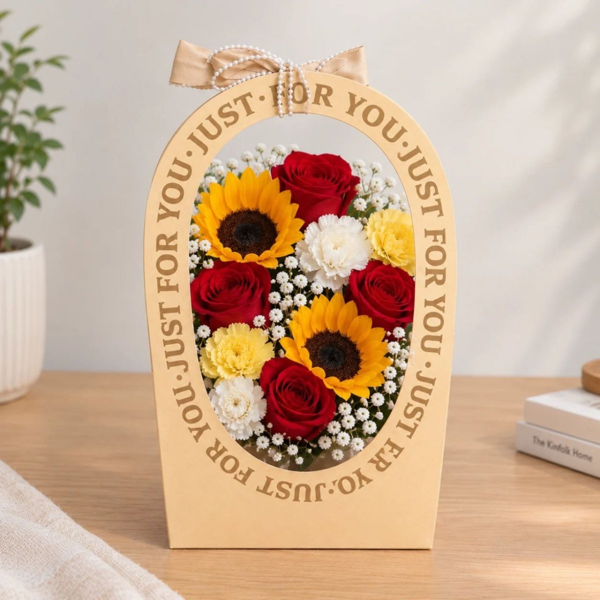 Just for You Mixed Flower Basket - Flowers to Nepal - FTN