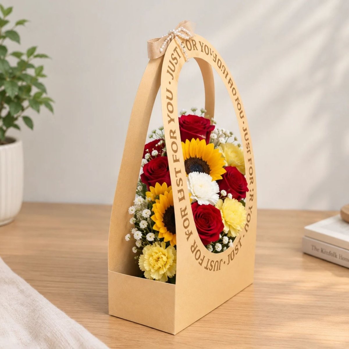 Just for You Mixed Flower Basket - Flowers to Nepal - FTN