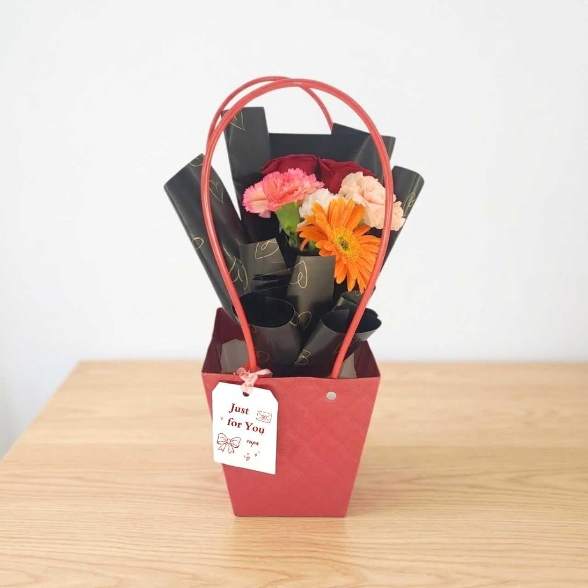Just For You Personalized Flower Gift Bag - Flowers to Nepal - FTN