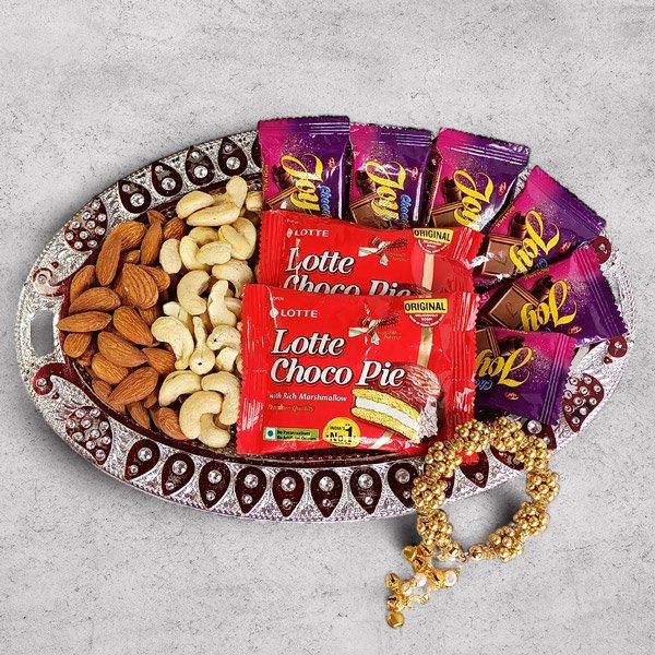 Kangan Gift Set with Chocolates and Dry Nuts for Her - Flowers to Nepal - FTN