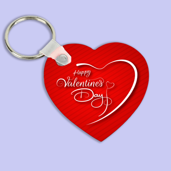 Keyring For Valentine's Day With Couple Name (Double - Side Print) - Flowers to Nepal - FTN