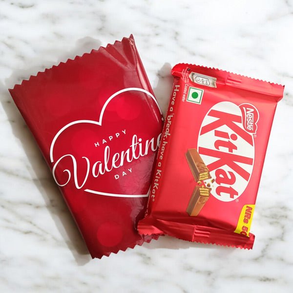 Kitkat Chocolate with Valentine's Day Wrapper - Flowers to Nepal - FTN