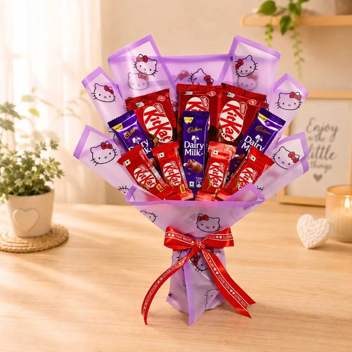 KitKat & Dairy Milk Chocolate Bouquet - Flowers to Nepal - FTN