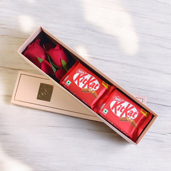 Kitkat Joy with Roses Treats - Flowers to Nepal - FTN