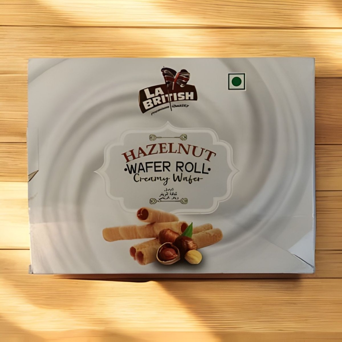 LA British Hazelnut Wafer Roll - 100g - Flowers to Nepal - FTN