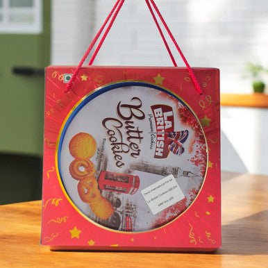 LA British Premium Butter Cookies - 400gm - Flowers to Nepal - FTN