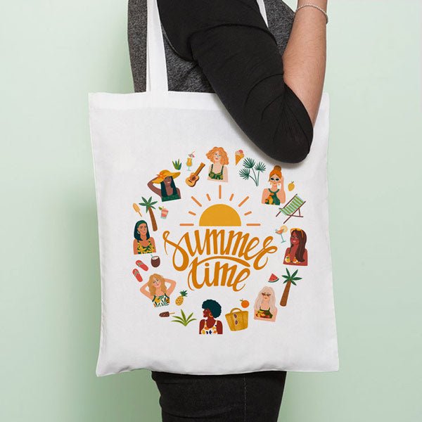 Lightweight Summer Tote Bag - Flowers to Nepal - FTN