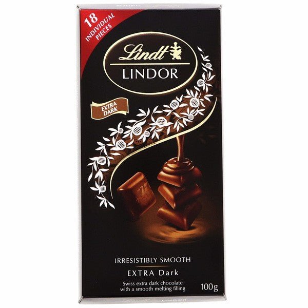 Lindt Lindor Extra Dark Swiss Chocolate 100g - Flowers to Nepal - FTN