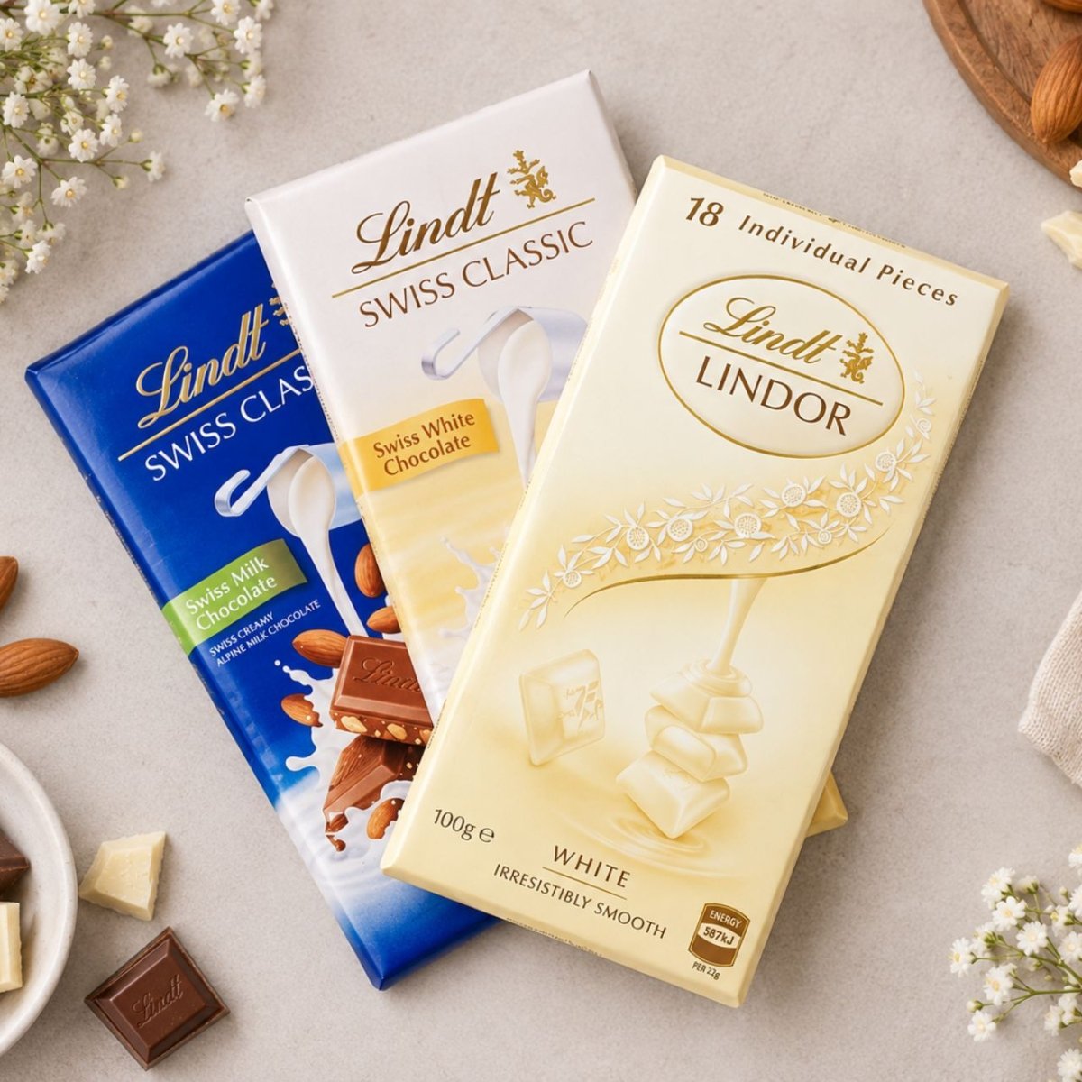 Lindt Swiss Classic Chocolate Trio Gift Set - Flowers to Nepal - FTN