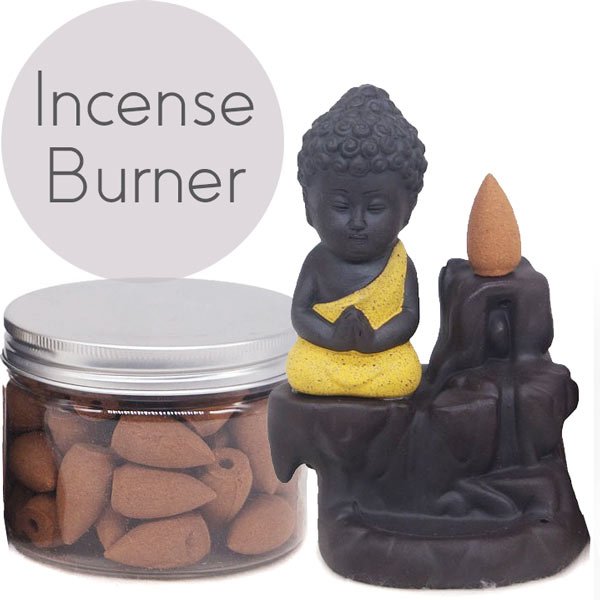 Little Buddha Back flow Incense Burner - Flowers to Nepal - FTN