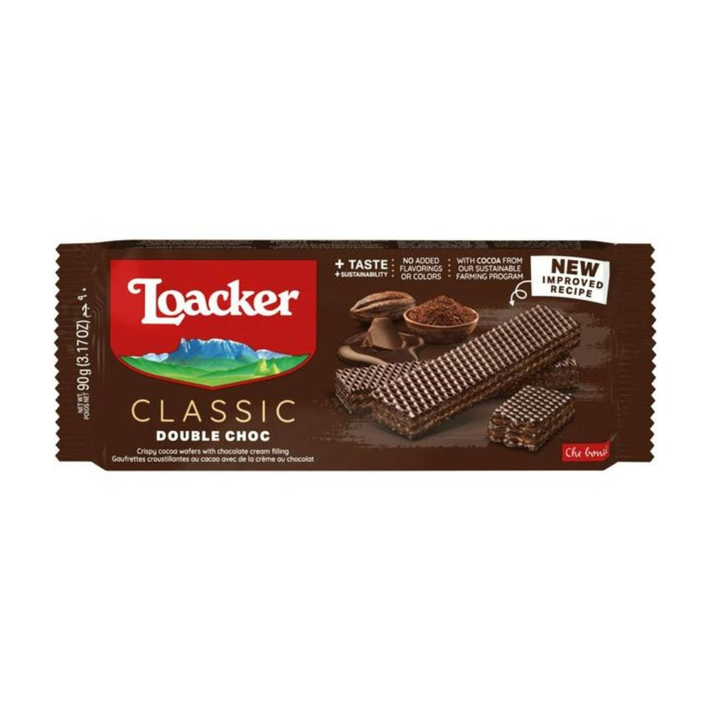 Loacker Crispy Wafers Double Chocolate 90g - Flowers to Nepal - FTN