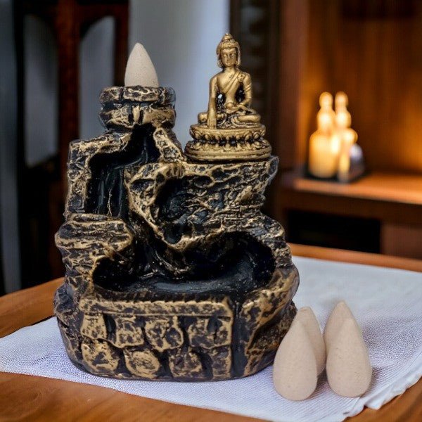 Lord Buddha Backflow Incense Burner - Flowers to Nepal - FTN
