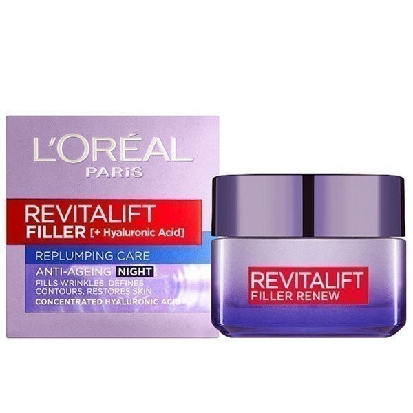 L'Oreal Paris Revitalift Filler+Hyaluronic Acid Anti-Ageing Night Cream 50ml - Flowers to Nepal - FTN