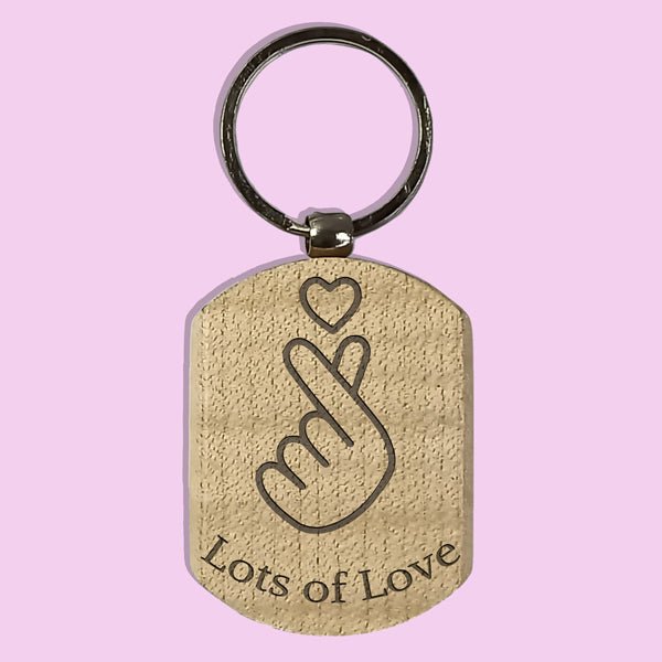 Lots of Love Wooden Keychain - Flowers to Nepal - FTN