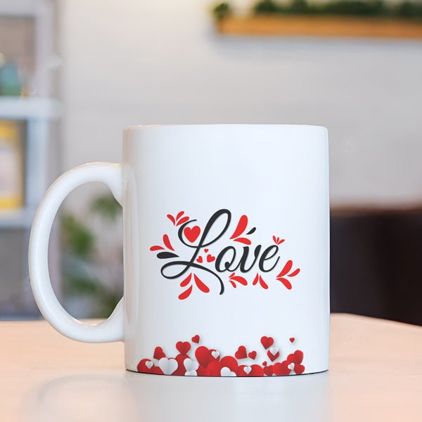 Love Printed Ceramic Mug - Flowers to Nepal - FTN