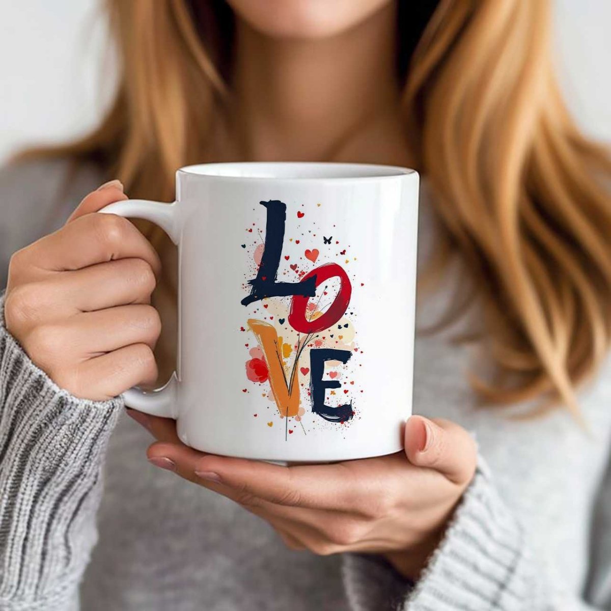 Love - Themed Ceramic Mug Gift - Flowers to Nepal - FTN