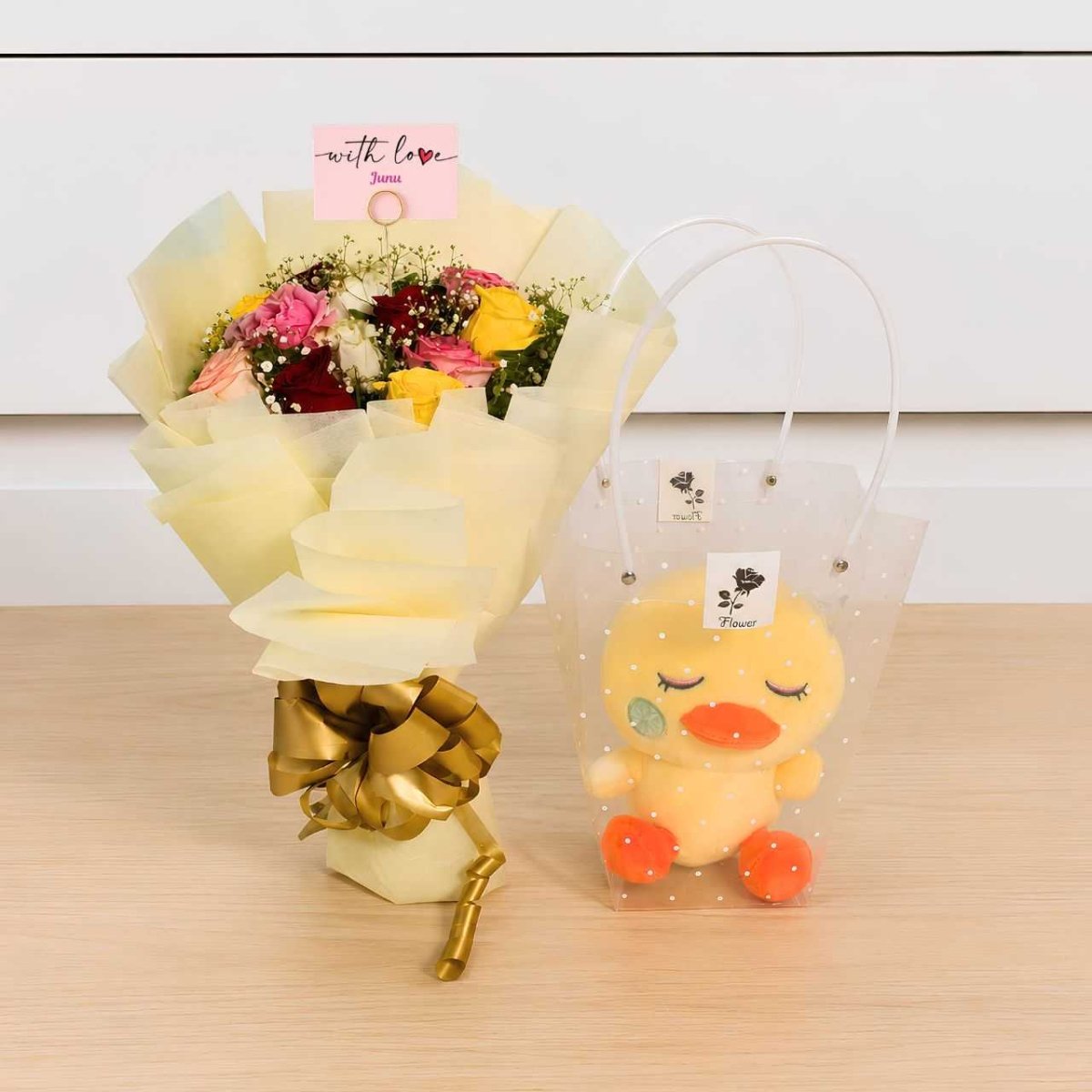 Love Wrapped with Penguin - Flowers to Nepal - FTN