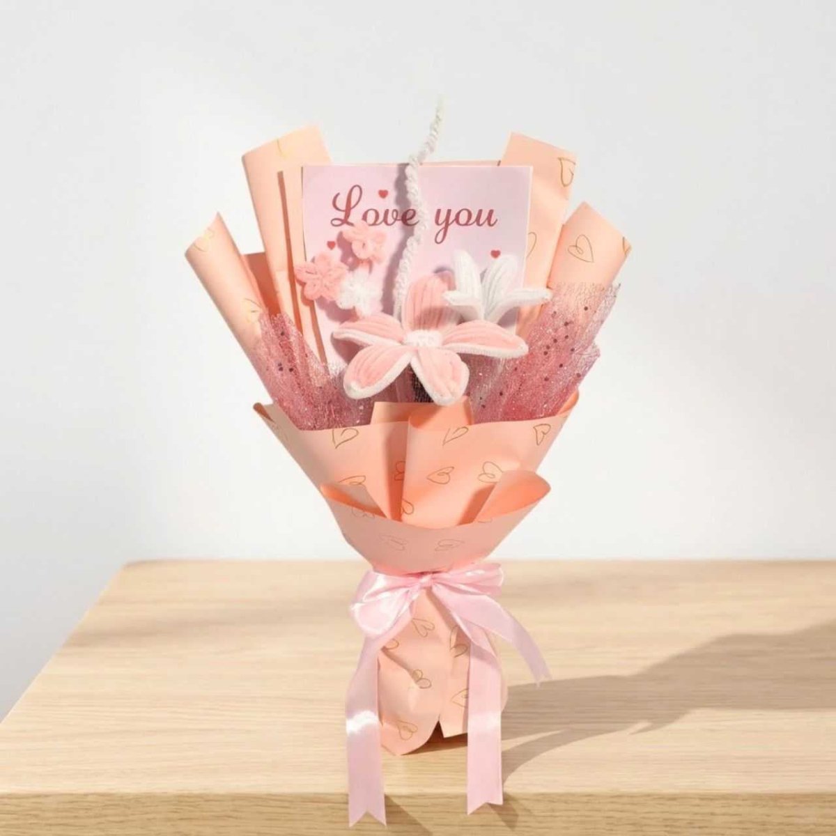 Love You Floral Lily Arrangement - Flowers to Nepal - FTN