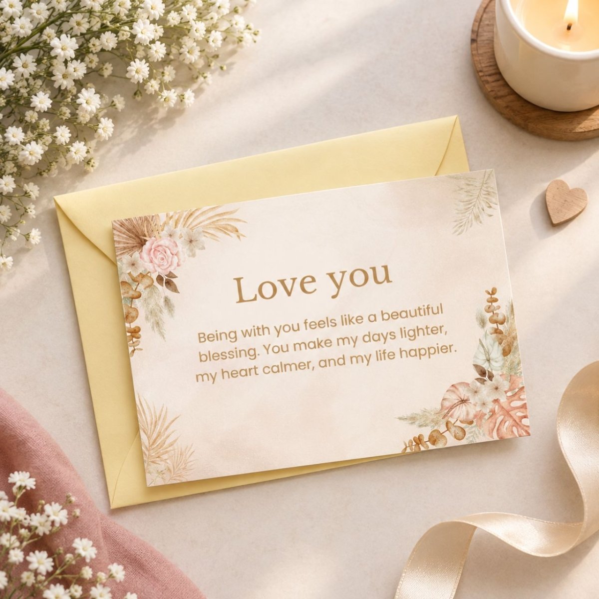Love You – Greeting Card - Flowers to Nepal - FTN