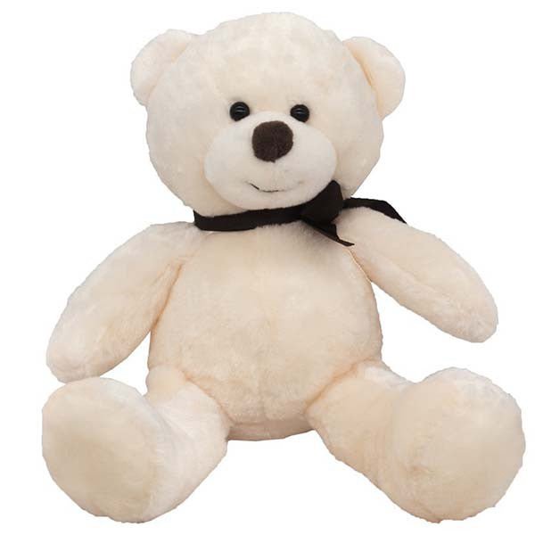 Lovely Cream Teddy Bear Soft Toy – 14 Inch - Flowers to Nepal - FTN