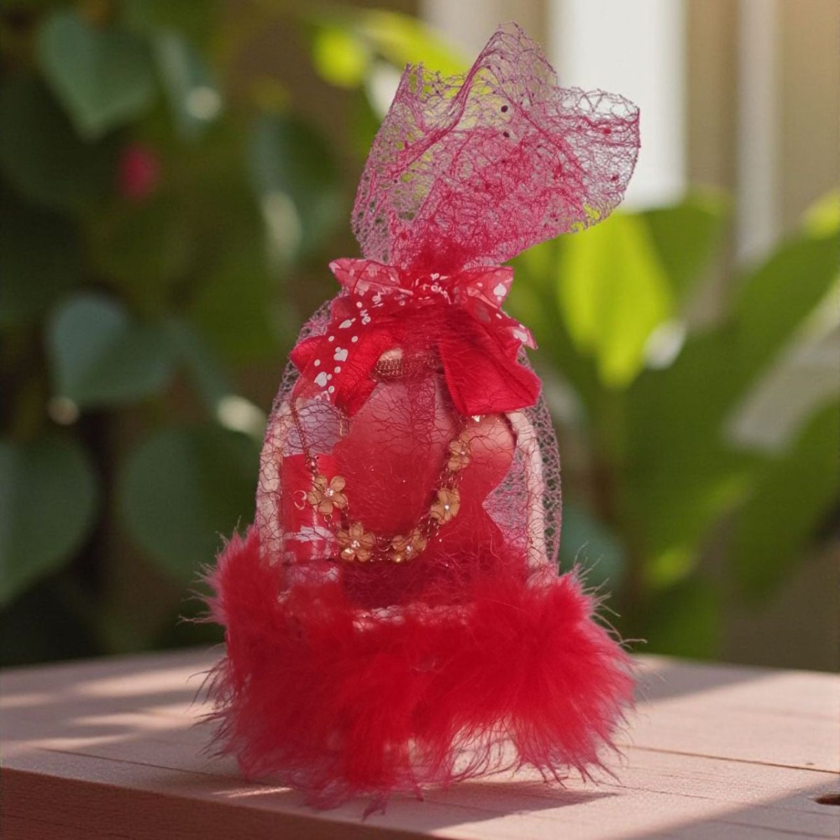 Lovely Red Basket Gift Showpiece - Flowers to Nepal - FTN